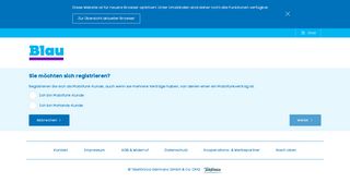 
                            3. Blau Login für Mobilfunk, DSL und Blau My Handy - Mein Blau Login
