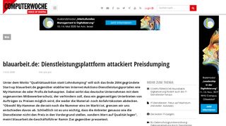 
                            5. blauarbeit.de: Dienstleistungsplattform attackiert Preisdumping ...