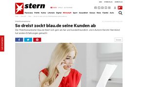 
                            11. blau.de: So dreist zockt der Mobilfunkanbieter seine Kunden ab - Stern