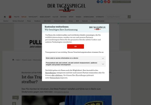 
                            6. Blauhemden auf der Anklagebank in Berlin: Ist das Tragen eines FDJ ...
