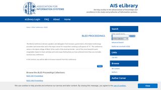 
                            9. BLED Proceedings | Association for Information Systems Research ...