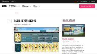 
                            11. Bleib in Verbindung - EA Sports