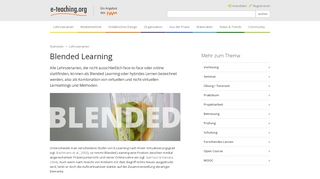 
                            7. Blended Learning — e-teaching.org