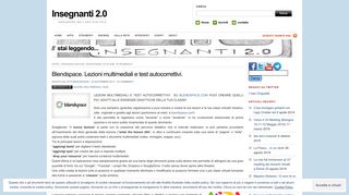 
                            3. Blendspace. Lezioni multimediali e test autocorrettivi. | Insegnanti 2.0