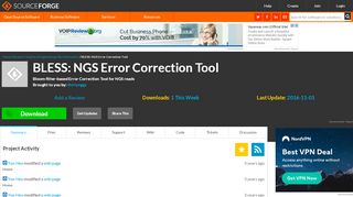 
                            10. BLESS: NGS Error Correction Tool download | SourceForge.net