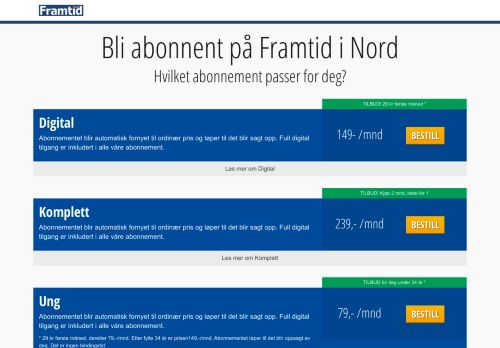 
                            13. Bli abonnent - Min side Framtid i Nord