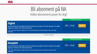 
                            9. Bli abonnent på NA - Min side Namdalsavisa