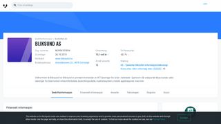 
                            9. BLIKSUND AS - Company Information - Vainu