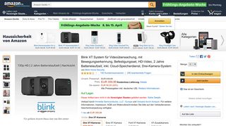 
                            11. Blink XT System für Videoüberwachung, mit Bewegungserkennung ...