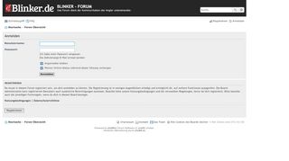 
                            3. BLINKER - FORUM - Persönlicher Bereich - Anmelden