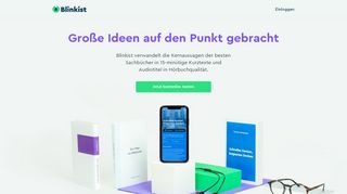 
                            10. Blinkist: Große Ideen auf den Punkt gebracht