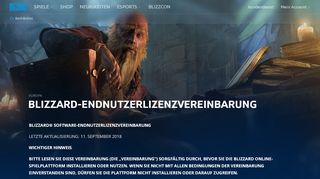 
                            4. Blizzard-endnutzerlizenzvereinbarung Rechtliche Bestimmungen ...