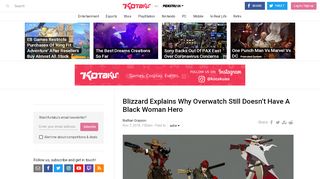 
                            11. Blizzard Explains Why Overwatch Still Doesn't Have A Black Woman ...