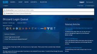
                            5. Blizzard Login Queue - Blizzard Support - Blizzard Entertainment