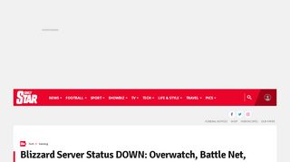 
                            6. Blizzard Server Status DOWN: Overwatch, Battle Net WoW suffer login ...