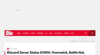
                            10. Blizzard Server Status DOWN: Overwatch, Battle Net WoW suffer ...