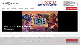 
                            11. Blizzcon 2018: Where To Watch - Twin Galaxies