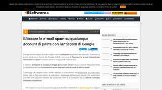 
                            12. Bloccare le e-mail spam su qualunque account di posta ... - IlSoftware.it