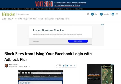 
                            13. Block Sites from Using Your Facebook Login with Adblock Plus