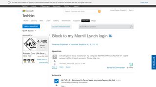 
                            10. Block to my Merrill Lynch login - Microsoft