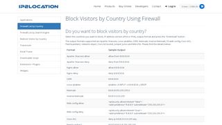 
                            13. Block Visitors by Country | IP2Location