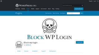 
                            1. Block wp-login | WordPress.org