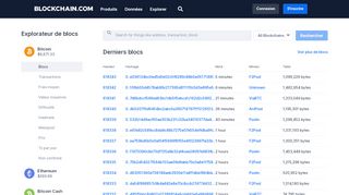 
                            4. Blockchain Explorer - Recherche la Blockchain | BTC | ETH