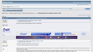 
                            10. Blockchain Miner Pro Software, Scam or Not? - Bitcointalk