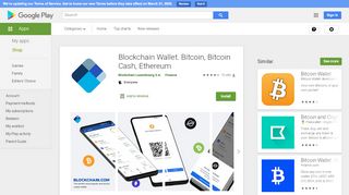 
                            8. Blockchain Wallet. Bitcoin, Bitcoin Cash, Ethereum - Apps on ...