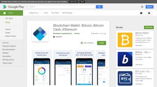 
                            9. Blockchain Wallet. Bitcoin, Bitcoin Cash, Ethereum - Google Play の ...