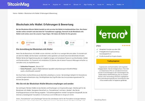 
                            1. Blockchain.info: Erfahrungen & Bewertungen | bitcoinMag.de