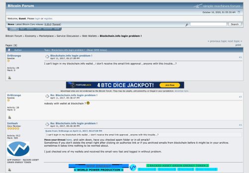 
                            9. Blockchain.info login problem ! - Bitcointalk