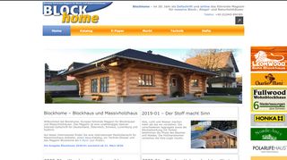 
                            8. Blockhome - Magazin für Blockhausbau - Magazin Blockhome