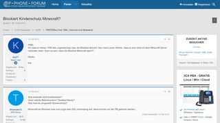 
                            3. Blockiert Kinderschutz Minecraft? | IP Phone Forum