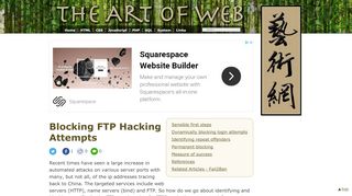
                            5. Blocking FTP Hacking Attempts | The Art of Web
