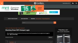 
                            8. Blocking Shaw WiFi Hotspot Login - BlackBerry Forums at CrackBerry.com