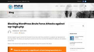 
                            9. Blocking Wordpress Brute Force Attacks against wp-login.php | MNX ...