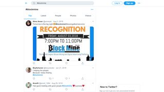 
                            9. #blockmine hashtag on Twitter