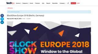 
                            9. BlockShow Europe 2018 (Berlin, Germany) - Tech.eu