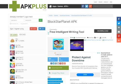 
                            12. BlockStarPlanet APK version 4.6.0 | apk.plus