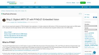 
                            6. Blog 2: Digilent ARTY Z7 with PYNQ-Z1 Embedded ... | element14 ...