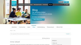 
                            3. Blog - Consorsbank Wissenscommunity