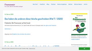 
                            2. Blog | Finanzwesir