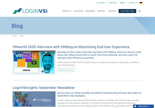 
                            6. Blog - Login VSI