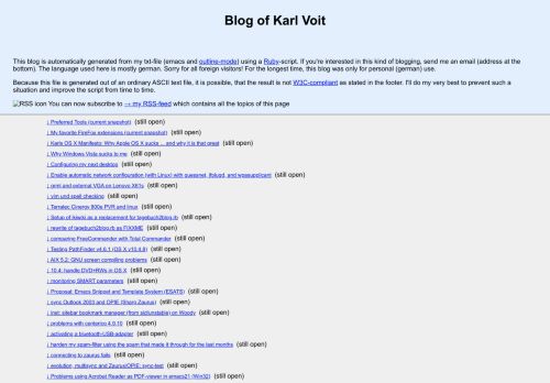 
                            10. Blog of Karl Voit