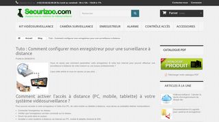 
                            8. Blog - Securizoo.com - Tuto : Comment configurer mon enregistreur ...