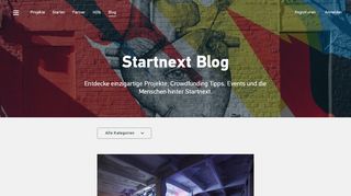 
                            11. Blog - Startnext