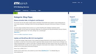 
                            12. Blog-Tipps – Seite 2 – ETH Weblog Service