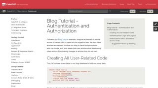 
                            9. Blog Tutorial - Authentication and Authorization - CakePHP cookbook