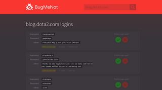 
                            2. blog.dota2.com passwords - BugMeNot